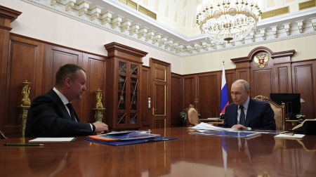 Андрей Никитин на встрече с Владимиром Путиным