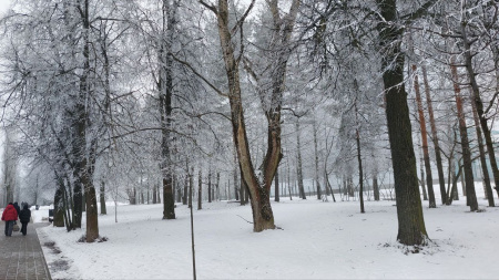 Зимний парк в Нижнем Новгороде